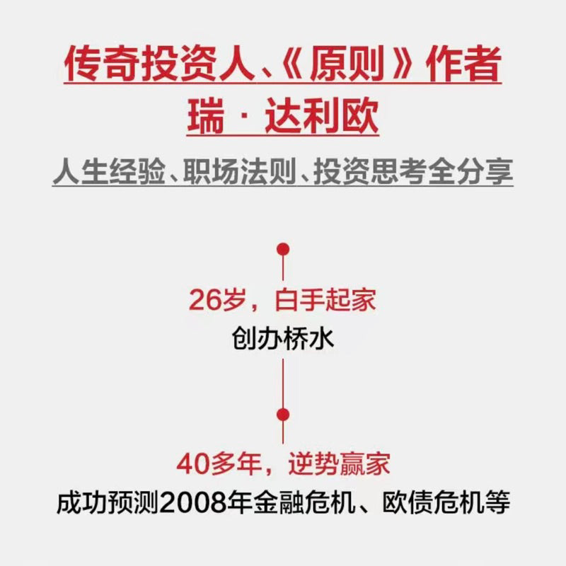 【有风书店/正版预购】[美]瑞达利欧 Principles《原则》实践版｜如果人生是趟旅程，你在哪一站？