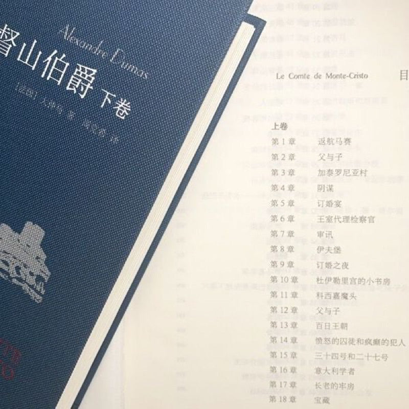 【有风书店/正版现货】[法] 大仲马《基督山伯爵》全两册 周克希译（最佳译本）｜等待，在希望之中..............