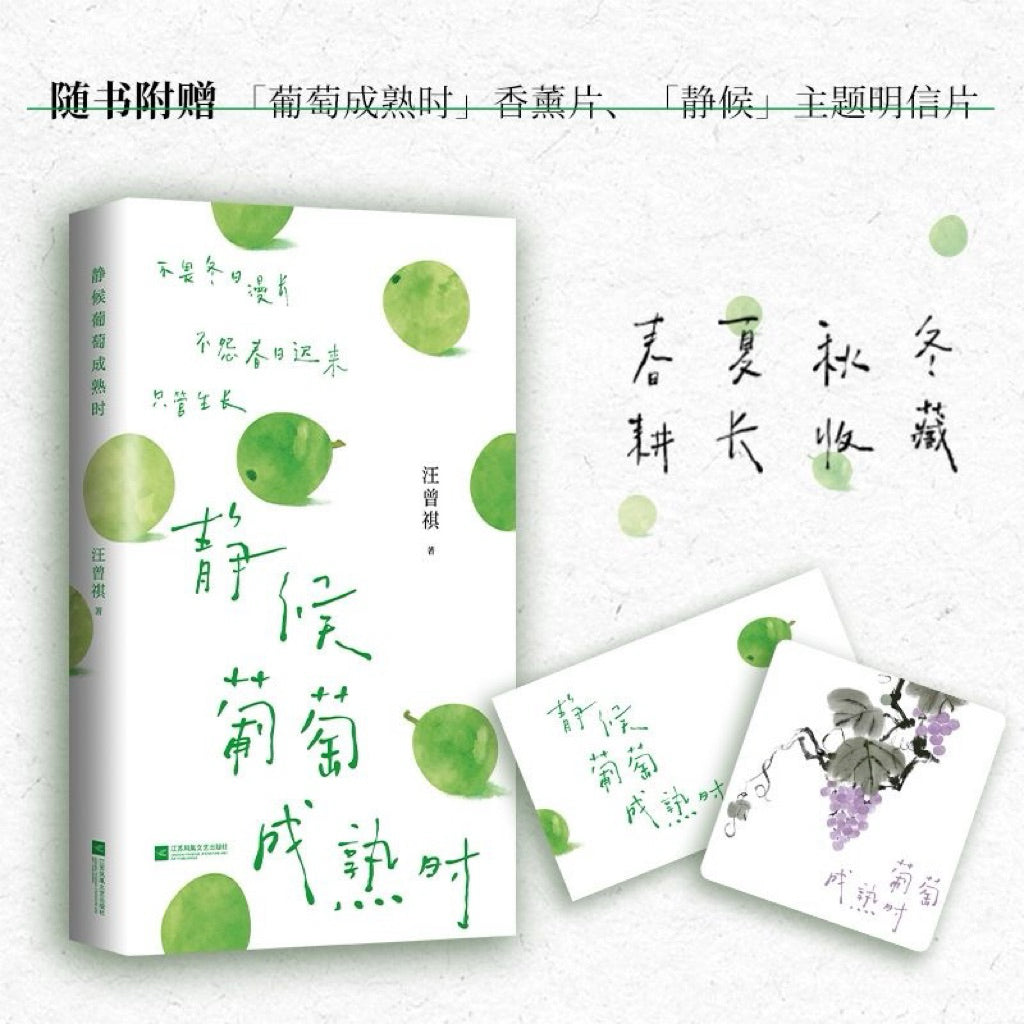 【有风书店/官方正版】汪曾祺《静候葡萄成熟时》《吃得苦瓜过半世》《且待绿意满树梢》散文精选口碑随笔力作 ｜写尽人间烟火与草木情深｜文坛大家的生活散文精选 文字温润治愈｜人生忽如寄