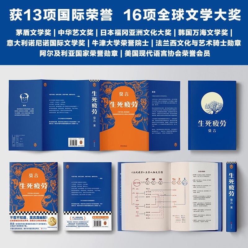 【有风正版/正版预购】莫言《生死疲劳》｜“生死疲劳，从贪欲起。少欲无为，身心自在。”